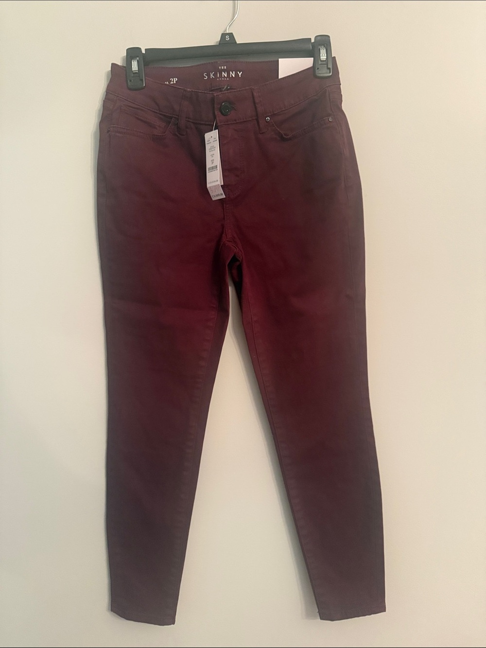 White House Black Market Skinny Burgundy Women’s Jeans - Skinny Fit